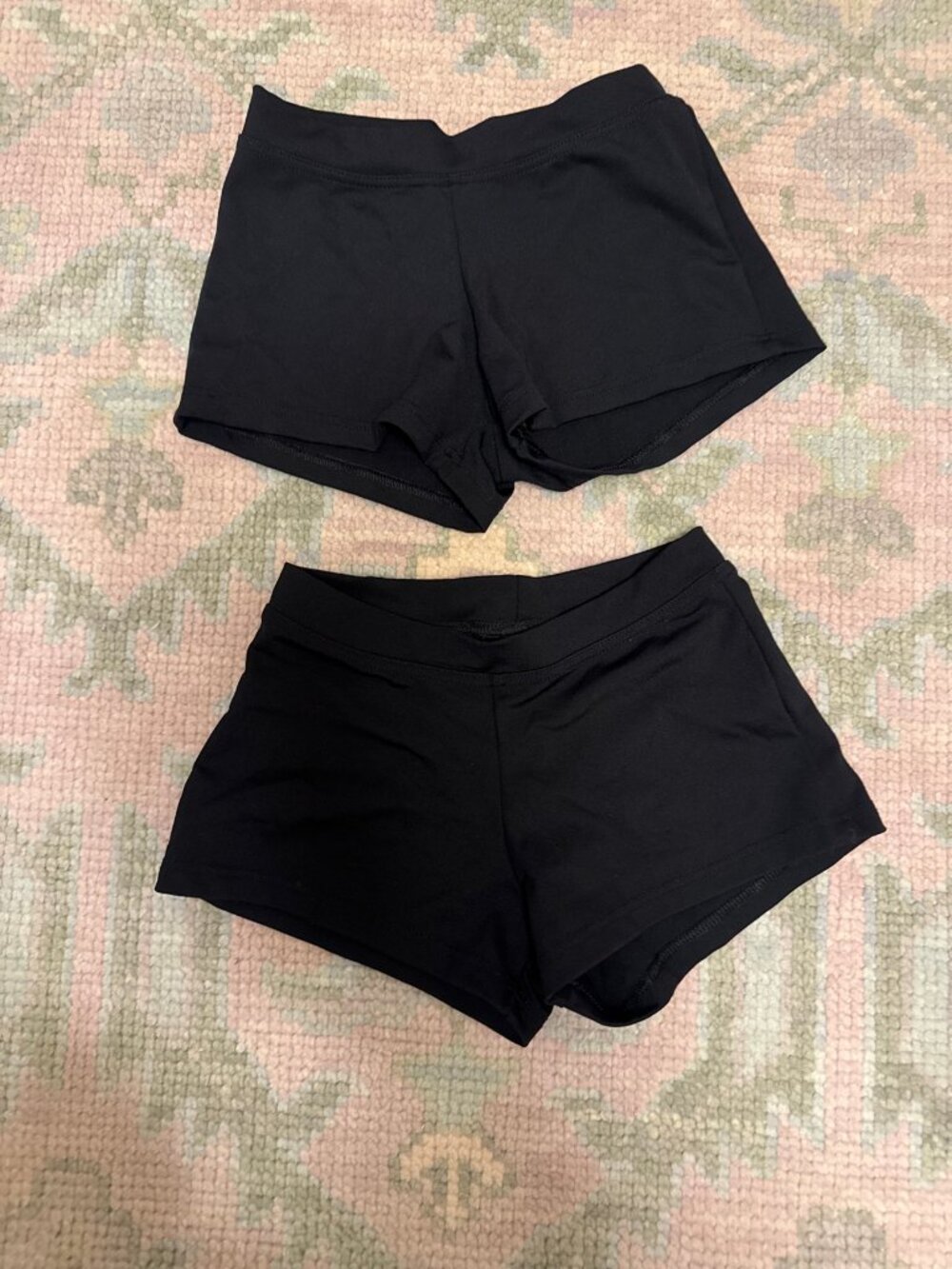 Capezio Black Dance Shorts Set of 2 — Size XS